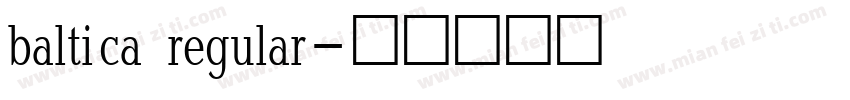 baltica regular字体转换